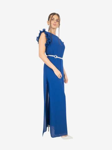 FRANK LYMAN Jumpsuit Elegante Cerimonia Donna con Cintura Strass 258709U