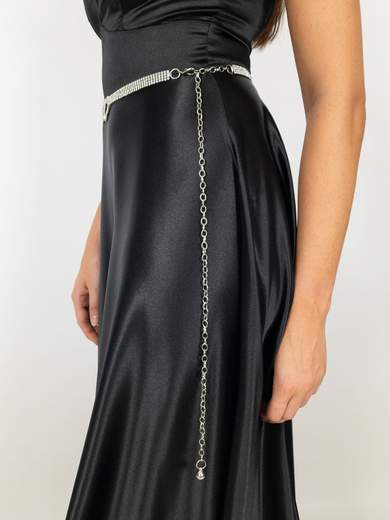 Cintura gioiello con cuore in strass regolabile - Donna