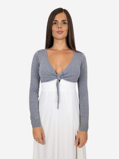 Minority Coprispalle cerimonia corto in maglia glitterata N3-8377B