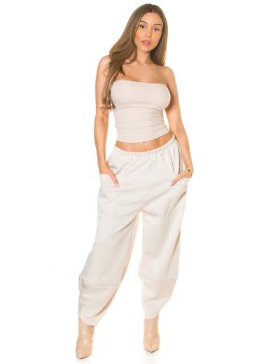 Pantaloni sexy a vita alta Koucla con vestibilità ampia