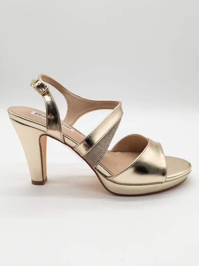 Chiara Foscari Sandali da Cerimonia in Oro con Tacco 10 cm A3-301-ORO