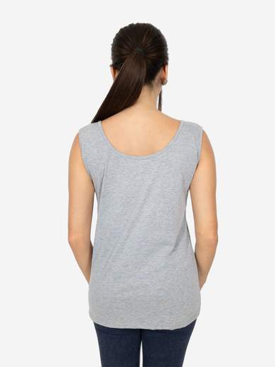 Canotta Donna Curvy Oversize a Spalla Larga in Viscosa Elasticizzata