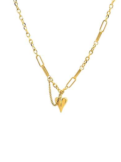 Strabello Bijoux Collana Cuore Dorato Amalia 87882-0