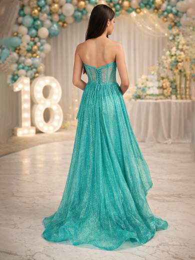 STRABELLO CERIMONIA Abito 18esimo Principessa Glitterato con Corpetto Strutturato 7091F