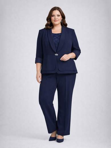 Completo Tailleur Curvy Tre Pezzi da Cerimonia YSV220