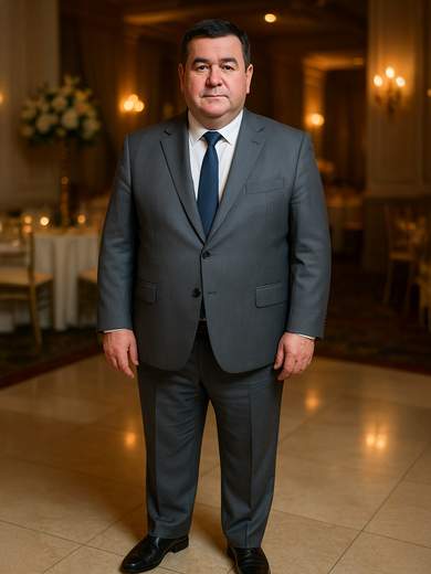 STEVE E COLLINS Abito uomo da cerimonia calibrato in fresco di lana Marzotto – Giacca e pantalone drop 0 extralarge EZA10172-D0