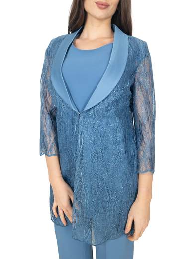 Completo elegante tre pezzi da cerimonia con pantalone