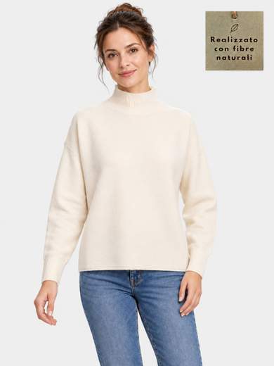 Roll Neck Jumper in 100% Combed Virgin Wool