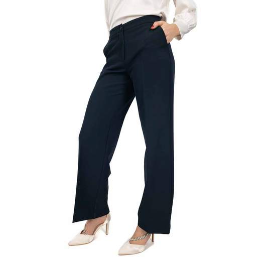Pantaloni a Palazzo Eleganti Stile Raffinato per Donne con Vita Alta