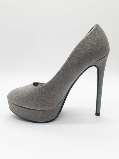 High-heel ceremony pumps with platform