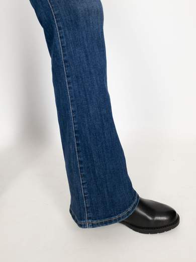 Jeans A Zampa Donna Vita Alta Bootcut Elasticizzati Economici