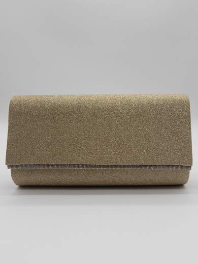 Pochette da Cerimonia Oro Glitterata Elegante