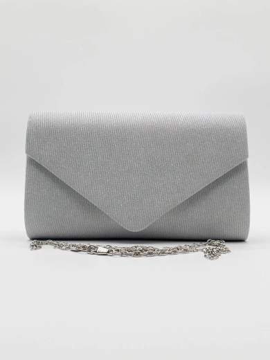 Pochette da Cerimonia Bianca con Catenella