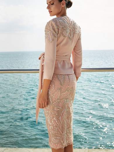 MAESTRI Abito Mamma Della Sposa O Sposo Tailleur Cerimonia Con Gonna