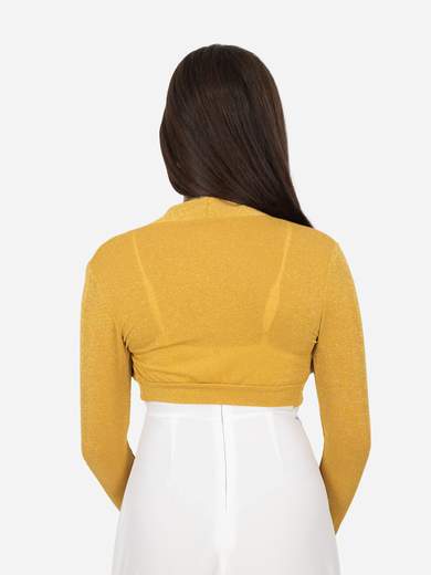 Coprispalle Elegante Corto da cerimonia in Lurex Donna Slim Fit