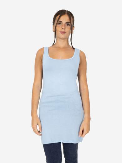 STRABELLO Canotta Donna Slim Fit Lunga in Viscosa – Modello Basic CAN-09