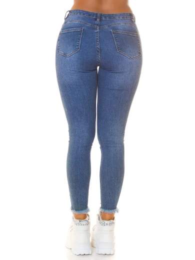 KOUCLA Jeans Skinny Samira con Scritte e Strappi 0000J1385
