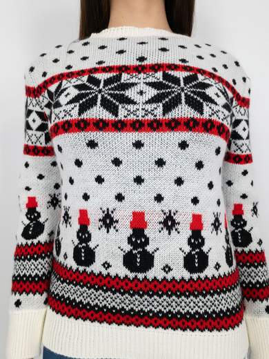 NEW COLLECTION Maglione Natalizio Donna Con Motivi Festivi