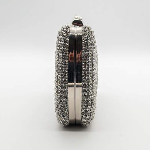 MICHELLE MOON Pochette da Cerimonia Argento con Strass V6067-ARGENTO