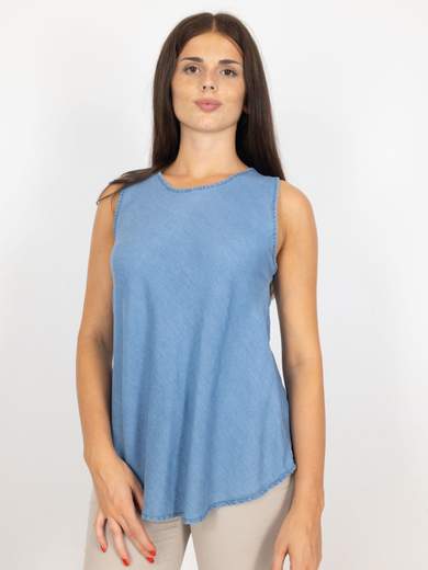 Canotta Donna Spalla Larga Sportiva Lunga E Morbida