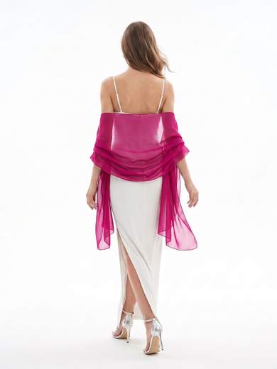 Elegant Solid Color Chiffon Ceremony Stole