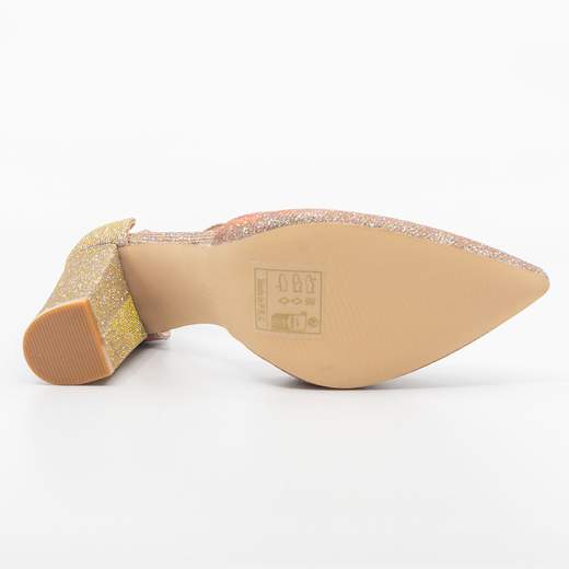 Décolleté bronzo glitterate con tacco largo Chiara Foscari
