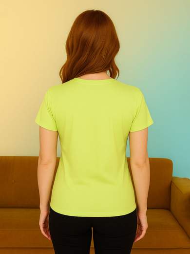 PERLARARA Women's cotton T-shirt with rhinestones and logo E62-25