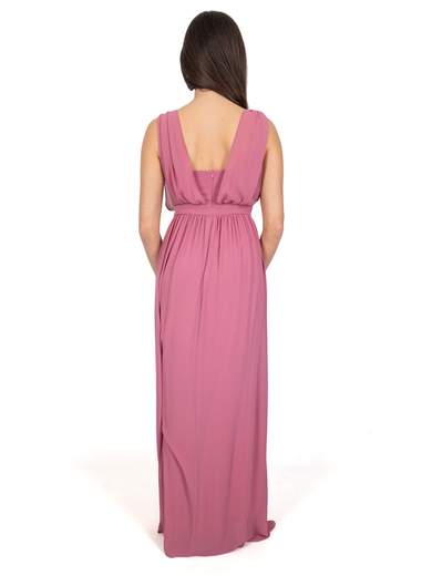 Abito Lungo Cerimonia Donna Stile Impero con Strass