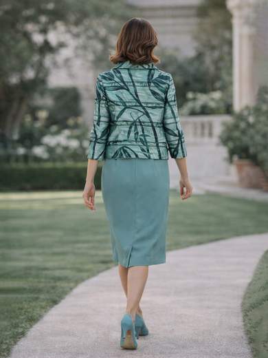 Peg Moda Tubino da Cerimonia con Giacca in Organza a Fantasia 532-MIU-536-EPOQUE