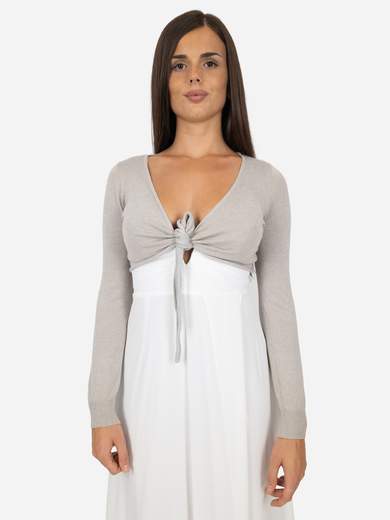 Minority Coprispalle cerimonia corto in maglia glitterata N3-8377B