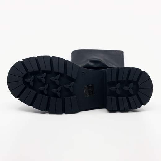 Stivali Donna Bassi Invernali Neri Con Zip Punta Tonda