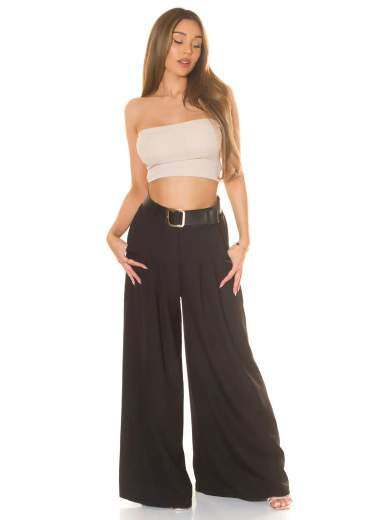 KOUCLA Pantaloni Koucla a Vita Alta con Gamba Larga e Cintura 0000H6321