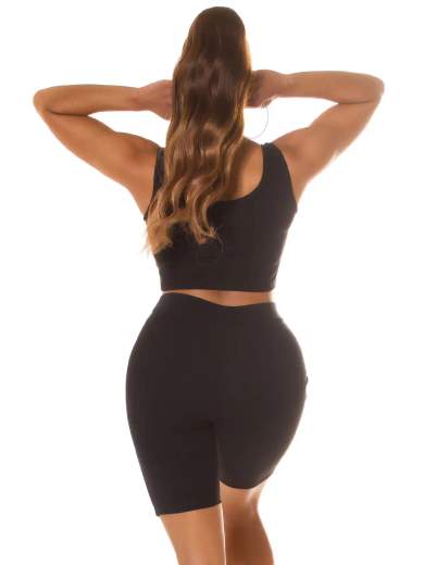 KOUCLA Completo Sportivo Sexy con Taglio Frontale 0000SET6166