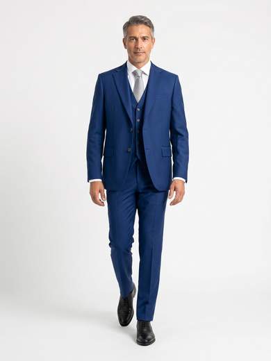 Simone Laffor Abito Uomo Tre Pezzi in Fresco di Lana Super 120's Zignone Blu Chiaro ELE10050-D6