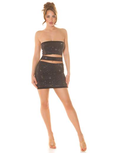 KOUCLA Mini abito sexy Koucla glitter con bandeau e cut-out 0000K33835