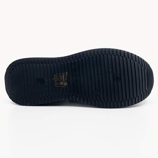 JANESSA Sneakers Donna Glitterate Con Suola Alta E Comode Con Lacci