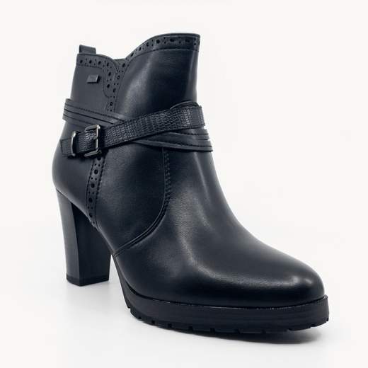 Tronchetti Donna Stivaletti Con Tacco Medio Largo E Plateau