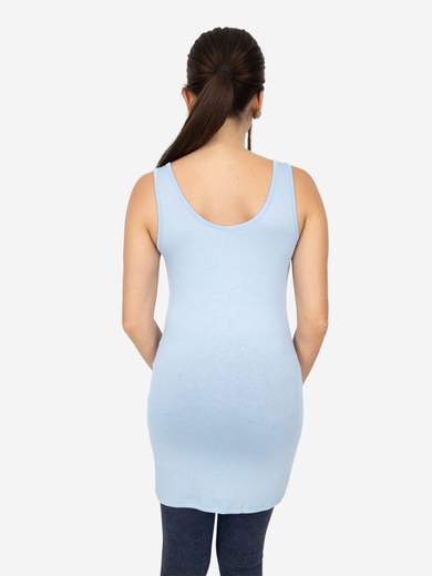 Women's Long Slim Fit Tank Top – Basic Stretch Viscose Model