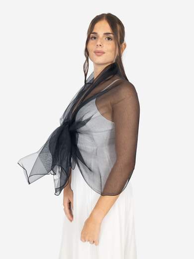 Elegant Formal Stole in Silk and Lurex