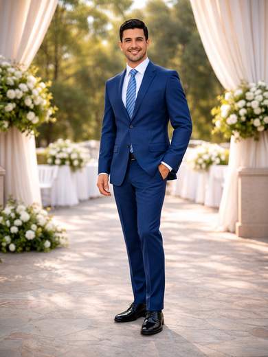 Abito Uomo Fresco di Lana 100% Lana Vergine Regular Fit