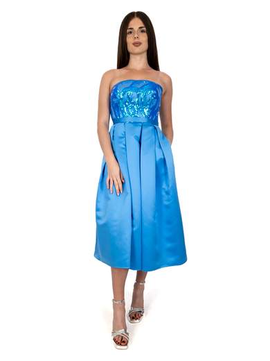 ALLURE Abito Longuette Cerimonia Elegante Per La Mamma Sposa O Sposo