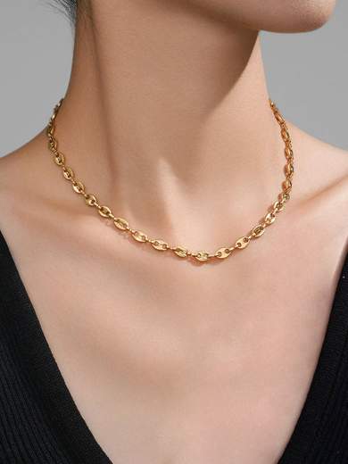 Strabello Bijoux Goldshell Necklace 87349-0