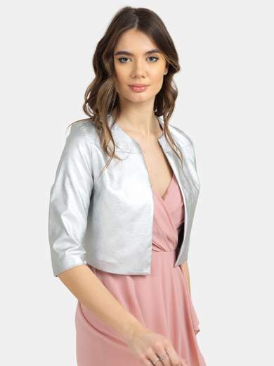 Nadine Coprispalle donna elegante cerimonia similpelle effetto metallizzato BOSTON-125