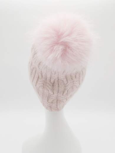 Katier Cappellino Donna Invernale In Angora Con Pompon