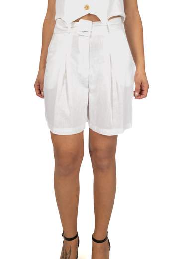 Pantaloncini Donna Shorts Corti In Lino E Viscosa Morbidi