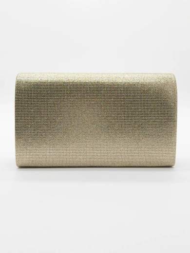 JESSICA Pochette Elegante da Sera Oro con Strass e Tracolla Rimovibile A-2485-ORO