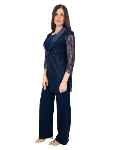 Completo elegante tre pezzi da cerimonia con pantalone