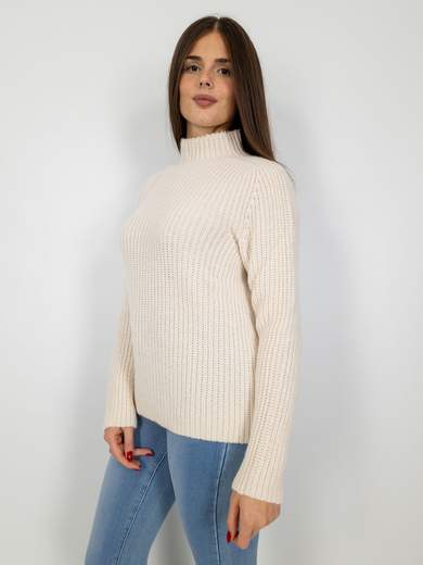 BLUE JOINT Maglione Dolcevita Donna In Lana Con Collo Alto Comodo