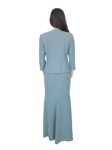 Bianca Brandi Abito lungo a sirena con giacca da cerimonia mamma della sposa e dello sposo 29674