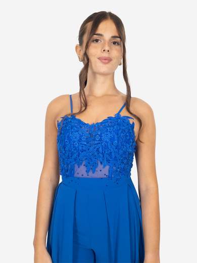 STRABELLO CERIMONIA Tuta Elegante Jumpsuit Intera Donna Per Cerimonia Da Matrimonio